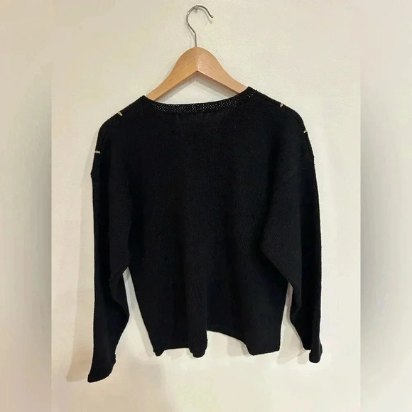 NORTHERN ISLES VTG Christmas Holiday embroidered button down cardigan sz M - Picture 8 of 9